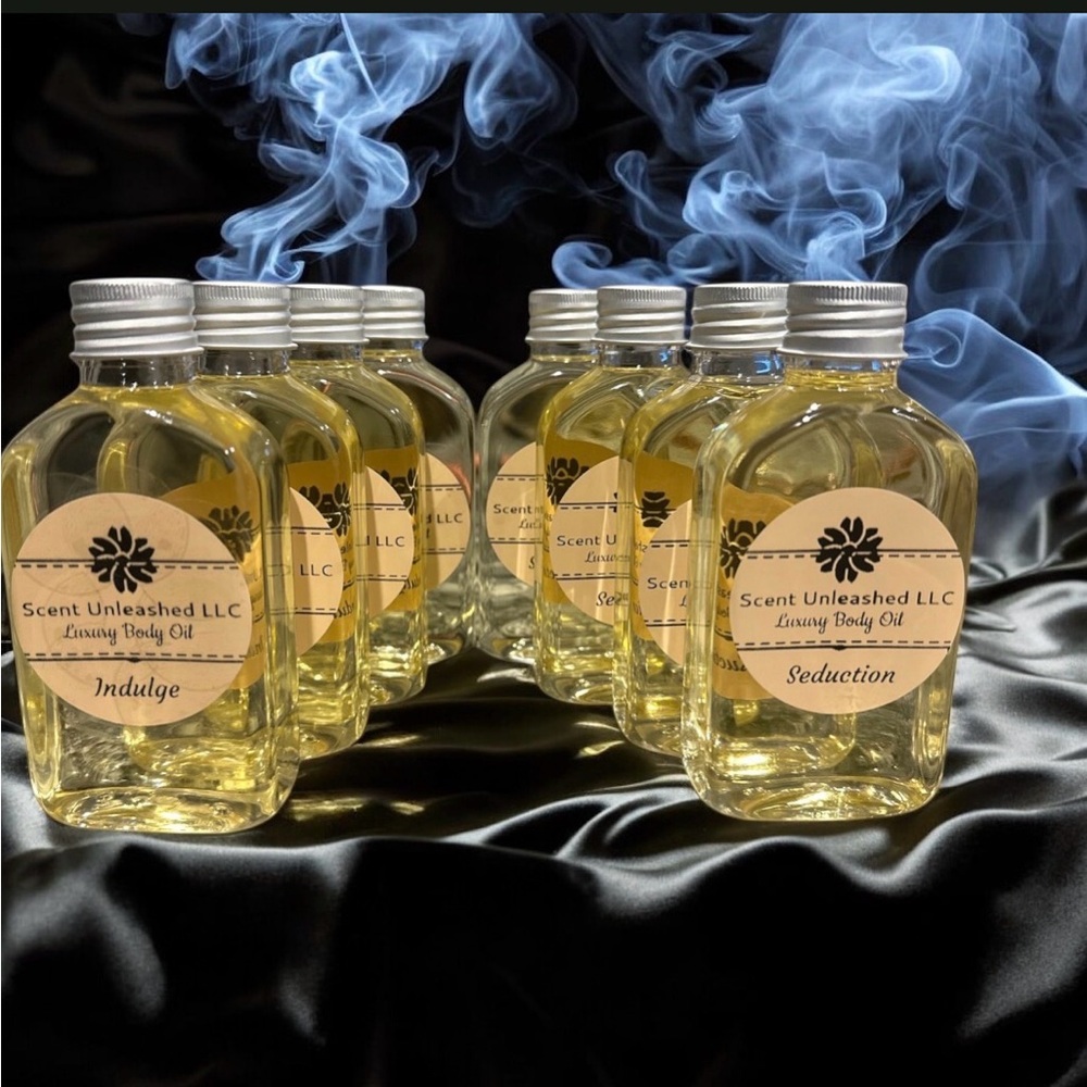 INDULGE & SEDUCTION LUXURY BODY OILS, SCENT UNLEASHED LLC